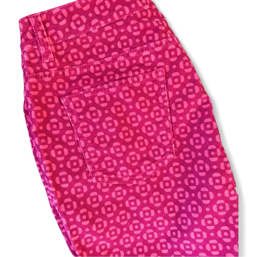 NWOT Boden Magenta Pink Patterned Skinny Cords - Picture 3 of 9